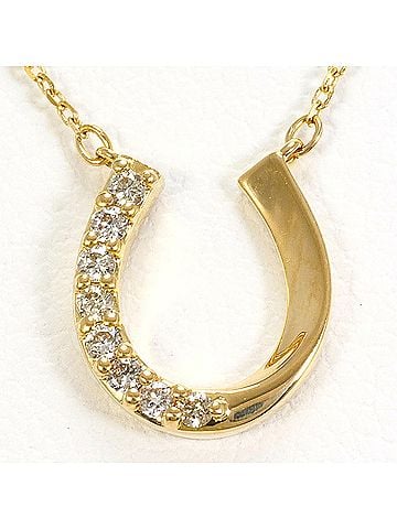 Unbranded 18K (18-karat) Yellow Gold Necklace with Diamond (carat weight not stamped), Total Weight 1.4g, 41cm, Jewelry (view 1)
