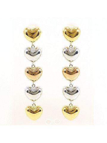 Unbranded 18K (18-karat) Yellow Gold Earrings, Total Weight 2.5g, Jewelry (view 1)
