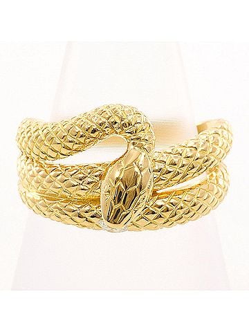Unbranded 18K (18-karat) Yellow Gold Ring with 0.085ct Diamond, Total Weight 6.2g, Jewelry (view 1)