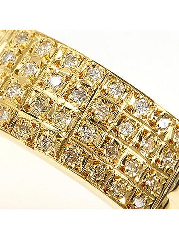 Unbranded 18K (18-karat) Yellow Gold Ring with 0.16ct Diamond, Total Weight 3.3g, Jewelry (view 2)