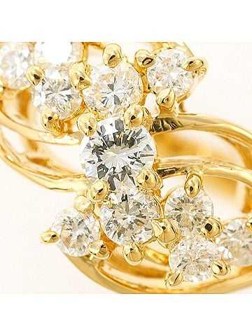 Unbranded 18K (18-karat) Yellow Gold Ring with 0.41ct Diamond, Total Weight 3.2g, Jewelry (view 2)
