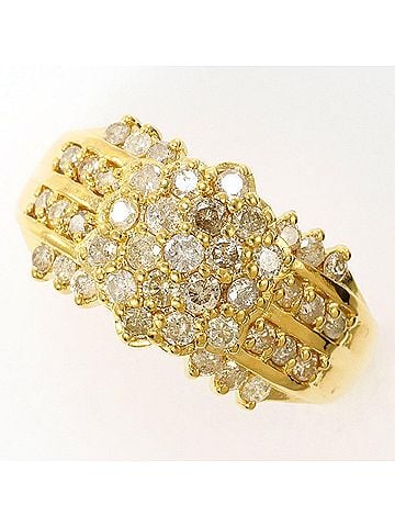 Unbranded 18K (18-karat) Yellow Gold Ring with 1.00ct Diamond, Total Weight 4.4g, Jewelry (view 1)
