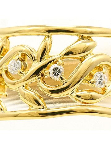 Unbranded 18K (18-karat) Yellow Gold Ring with 0.11ct Diamond, Total Weight 5.7g, Jewelry (view 2)