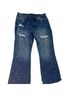 Boohoo 100% Cotton Solid Blue Jeans Size 34 waist - photo 1