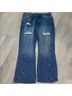 Boohoo 100% Cotton Solid Blue Jeans Size 34 waist - photo 3