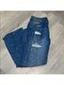 Boohoo 100% Cotton Solid Blue Jeans Size 34 waist - photo 4