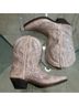 Laredo 100% Leather Silver Blue Boots Size 6 1/2 - photo 5