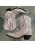 Laredo 100% Leather Silver Blue Boots Size 6 1/2 - photo 4