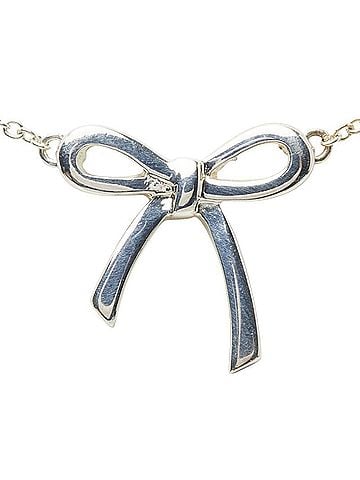 Tiffany & Co. Tiffany & Co. Bow Ribbon Necklace, SV925 Silver, Women's. (view 2)