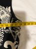 Talbots 98% Cotton 2% Spandex 100% Polyester Floral Black White Cocktail Dress Size 10 - photo 8