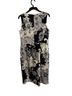Talbots 98% Cotton 2% Spandex 100% Polyester Floral Black White Cocktail Dress Size 10 - photo 2