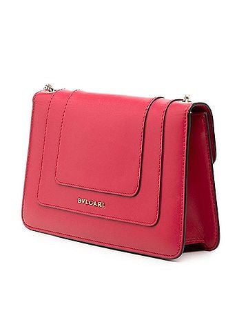 Bvlgari Bulgari Serpenti Forever Chain Shoulder Bag, Red Leather, Women's BVLGARI (view 2)
