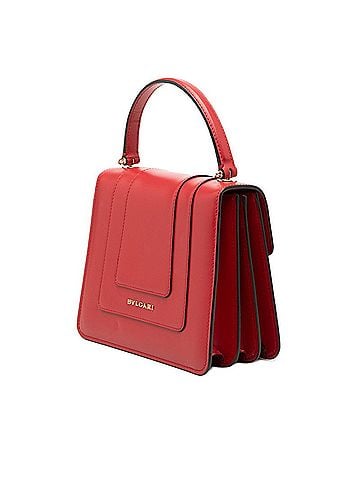 Bvlgari BVLGARI Serpenti Forever Handbag Chain Shoulder Bag 2-Way Red Leather Women's (view 2)
