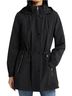 Rains 100% Polyester Solid Black Coat Size S - photo 1