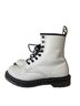 Dr. Martens 100% Leather Solid White Black Boots Size 7 - photo 1