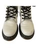 Dr. Martens 100% Leather Solid White Black Boots Size 7 - photo 7