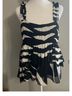 Tory Burch Animal Print Black White Tank Top Size 14 - photo 9