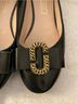 Marc Jacobs 100% Leather Black Gold Flats Size 9 - photo 3