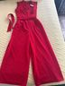 Andrew Marc Red Jumpsuit Size 10 - photo 7