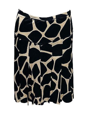 Moschino Moschino Cheap and Chic Pleated Skirt in Animal Print Rayon (view 2)
