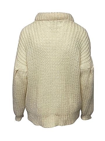 BA&SH Ba&sh Turtleneck Sweater in Cream Wool (view 2)