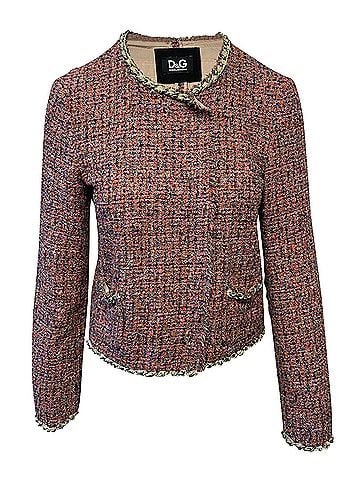 Dolce & Gabbana Dolce & Gabbana Evening Jacket in Pink Tweed (view 1)