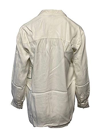 Helmut Lang Helmut Lang Jacquard Blouse in White Viscose (view 2)