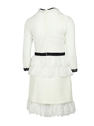 Three Floor Three Floor Duchess Dress in White Polyester (view 2)