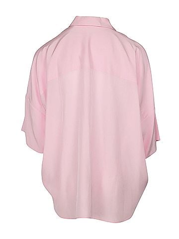 Jil Sander Jil Sander Crepe de Chine Shirt in Pink Silk (view 2)