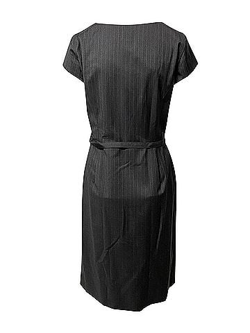 Joseph Joseph Pinstripe Dress in Grey Wool (view 2)
