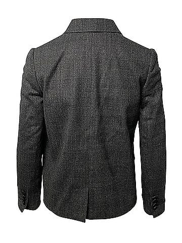Dolce & Gabbana Dolce & Gabbana Single Breasted Leopard Print Lining Blazer In Grey Wool (view 2)