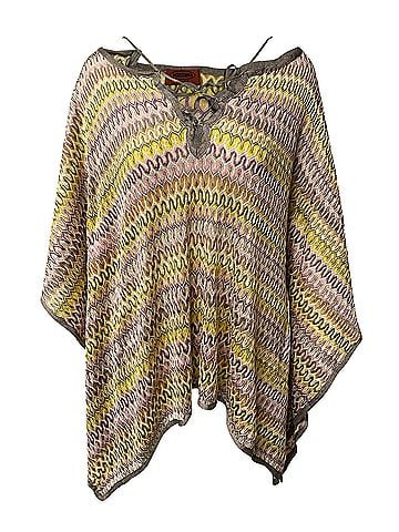 Missoni Missoni Mare Beach Poncho Mini Dress in Multicolor Rayon (view 1)