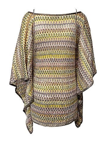 Missoni Missoni Mare Beach Poncho Mini Dress in Multicolor Rayon (view 2)
