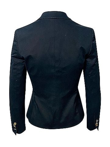 Dolce & Gabbana Dolce And Gabbana Leopard Print Lined Blazer in Navy Blue Cotton (view 2)