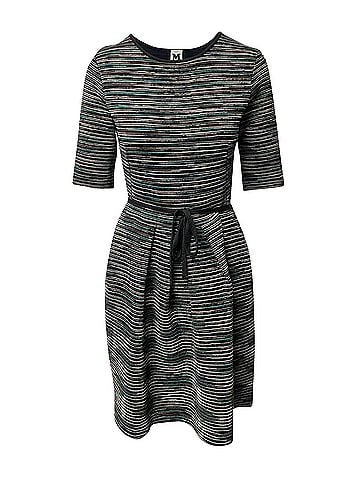 Missoni M Missoni Knit Dress with Waist Tie in Multicolor Viscose (view 1)