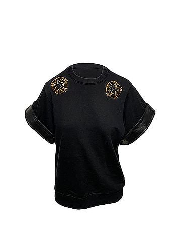 Givenchy Givenchy Star Embellished Blouse in Black Cotton (view 1)