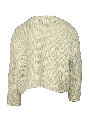 Isabel Marant Isabel Marant Button-detail Sweater in White Wool (view 2)