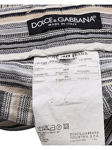 Dolce & Gabbana Dolce & Gabbana Striped Pants In Multicolored Cotton (view 2)