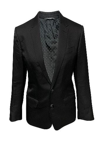 Dolce & Gabbana Dolce & Gabbana Tailored Martini Evening Jacket in Black Wool (view 1)