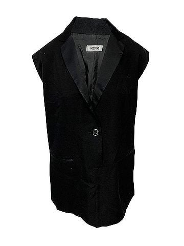 Moschino Moschino Velvet Vest Mini Dress in Black Acetate (view 1)
