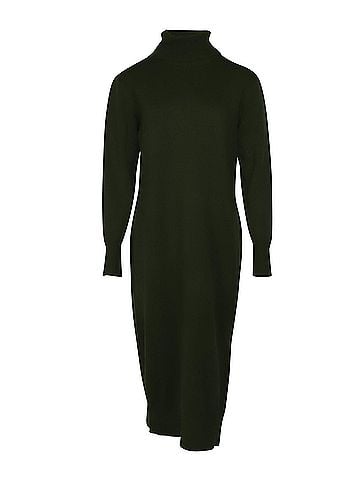 Joseph Joseph Sally Dress in Green Soft Wool (view 1)