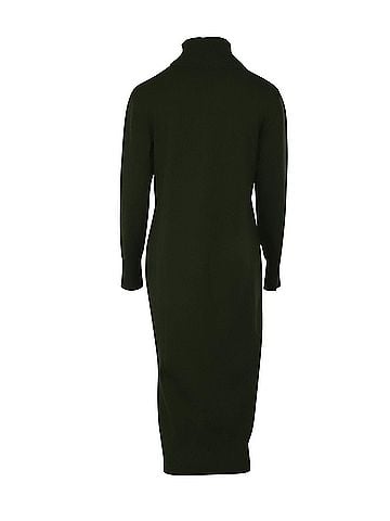 Joseph Joseph Sally Dress in Green Soft Wool (view 2)