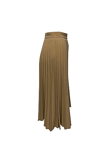 Givenchy Givenchy Pleated Palazzo Pants in Beige Polyester (view 2)