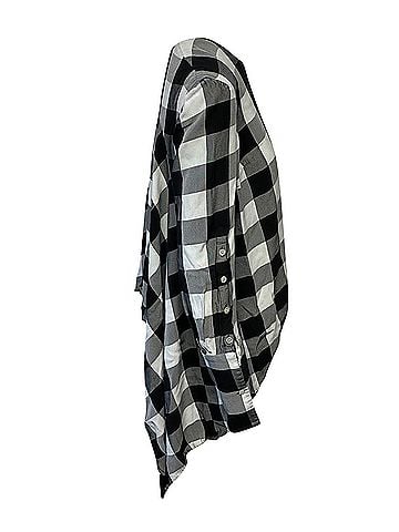 Monse Monse Tartan Asymmetrical Blouse in White Viscose (view 2)