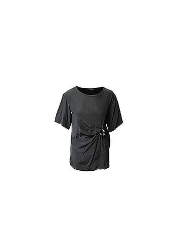 Roberto Cavalli Roberto Cavalli Buckle Detail Blouse in Black Silk (view 1)