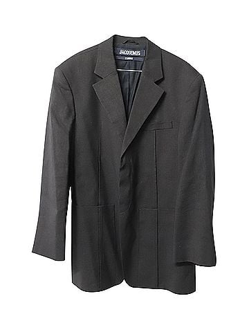Jacquemus Jacquemus La Veste D'Homme Blazer in Black Hemp (view 1)