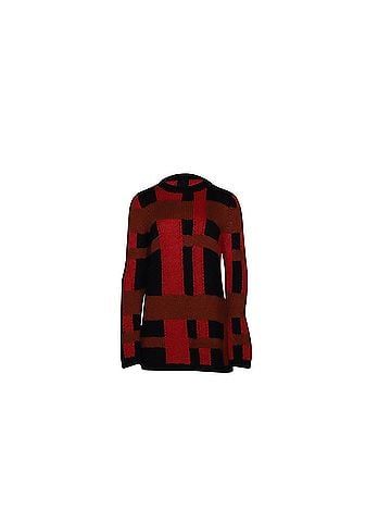 Tod's Tod's Checkered Jumper in Red Mohair (view 1)