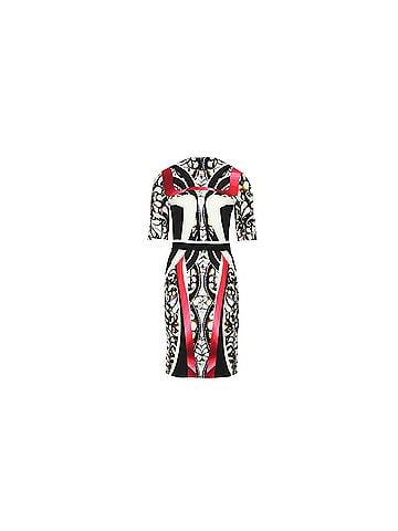 Peter Pilotto Peter Pilotto Geometric Print Sheath Dress in Multicolor Polyester (view 1)