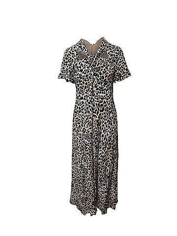 Temperley LONDON Temperley London Wild Cat Midi Dress in Animal Print Viscose (view 1)