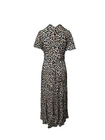 Temperley LONDON Temperley London Wild Cat Midi Dress in Animal Print Viscose (view 2)